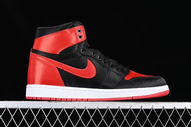 All Categories Air Jordan Jordan Series Basketball Shoes Air Jordan 1 High L Version Air Jordan 1 High OG "Satin Bred" AJ1 Joe 1 Silk Forbidden Wear FD4810-061